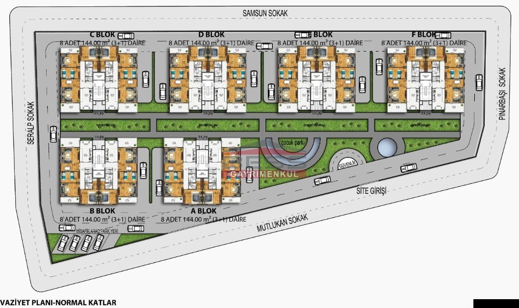 Bess | BESS'DEN BADEMLİ KONAKLARI 2. ETAP PROJESİNDE SATILIK 3+1 DAİRE
